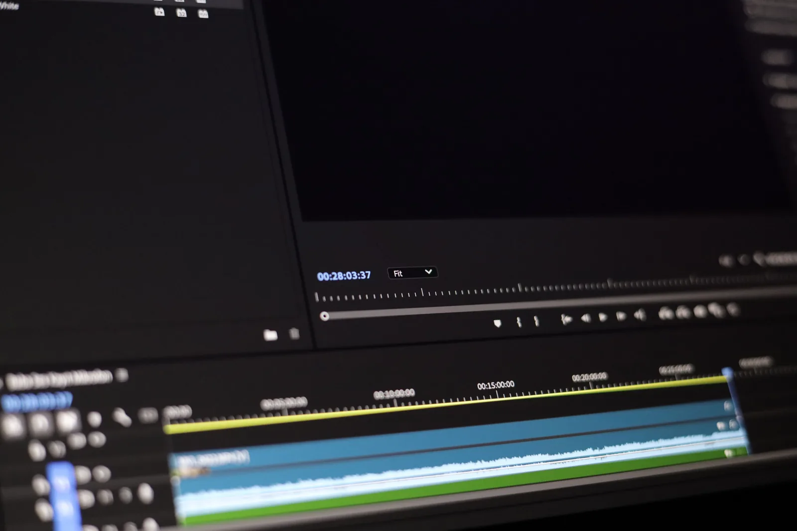 Pantalla de edición de video